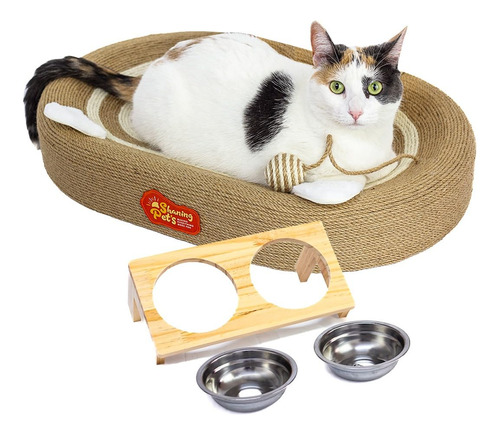  Cama Rascador Multifuncional Para Gatos: 3 En 1 