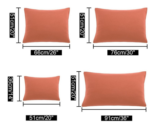 Fundas De Almohadas Estándar De Microfibra C/cierre, 2 Pzs.