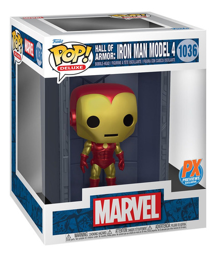 Funko Pop! 1036 Iron Man Model 4 Deluxe Px Previews Marvel 