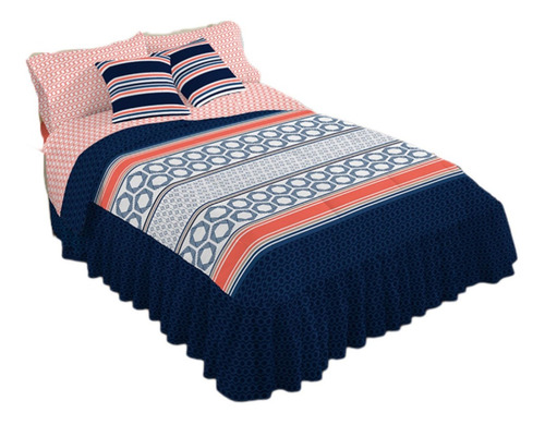 Colcha Harper Matrimonial Con 2 Cojines