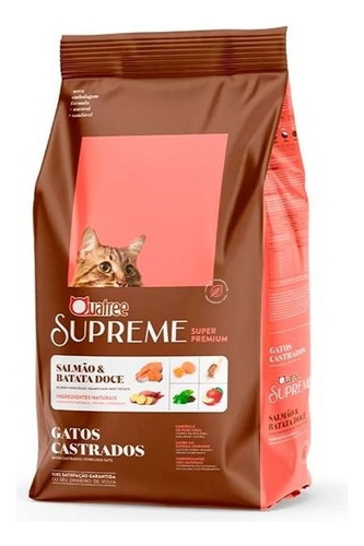 Ração Quatree Supreme Gatos Castrados Salmão 15kg