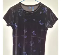 Comprar Vestido De Terciopelo Negro Para Niña Gap Talla-xxl Vt422