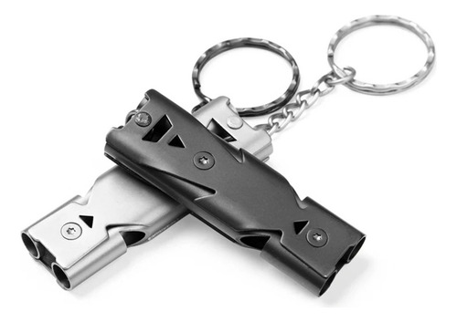 M Llavero Con Silbato De Alto Decibelio, Accesorio De Acero