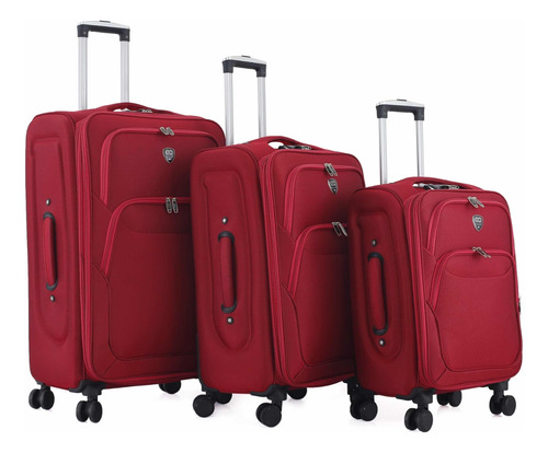 Set De Maletas De Viaje 360 Ligeras Y Resistente Con Candado