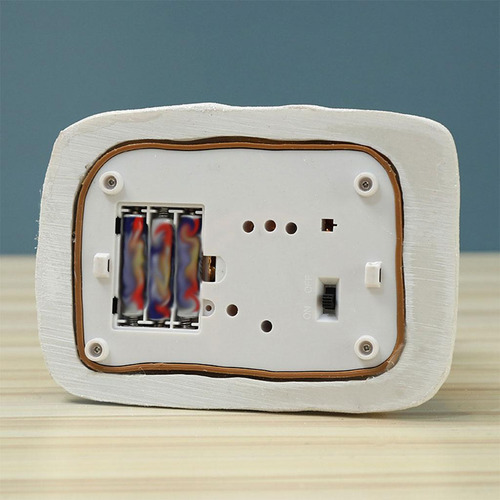 1 Uds Mini Escena Navideña Nieve Led Palomitas De Maíz