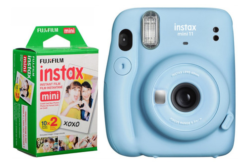 Câmera Instantânea Fujifilm Instax Mini 11 Azul + Filme