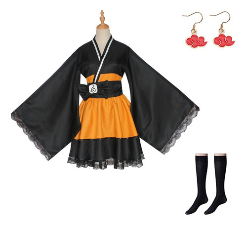 Vestido De Kimono Naruto Para Cosplay, Halloween, Anime Y Pe