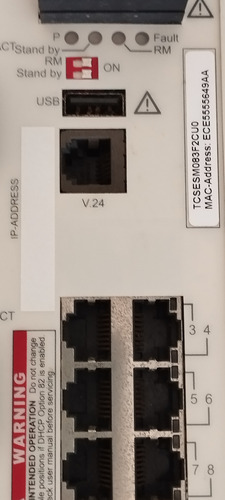 Switch Schneider 6 Portas 10/100 + 2 Fo Sc Mm-tcsesm083f2cu0