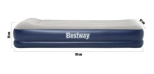 Colchón Inflable Bestway 1 Plaza Inflador Eléctrico