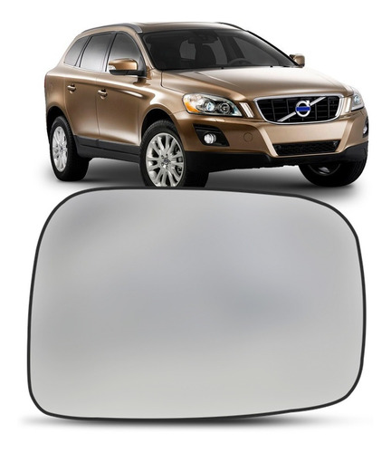 Lente Retrovisor Volvo Xc60 2012 13 14 15 2016 C/ Base