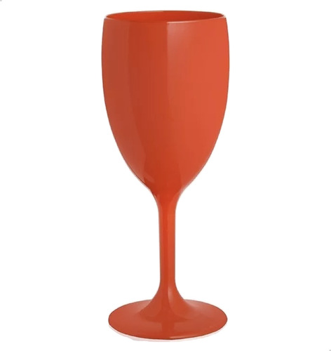 Copa Vino Agua Acrilica Irrompible Plastica Colores Color Rojo