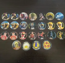 Comprar 25 Figuritas Redondas Tazos Power Rangers Album Ninja Storm 
