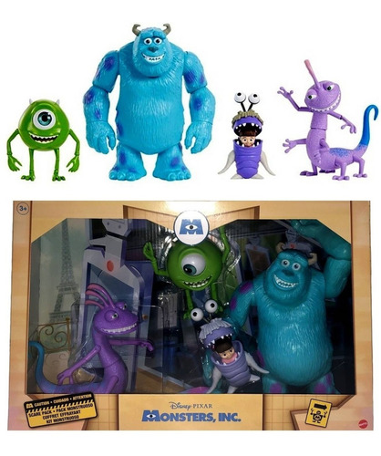 Imagem 1 de 4 de 4 Bonecos Colecionáveis Monstros S.a. Disney Original Mattel