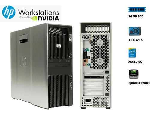 Workstation Hp Z600 Xeon X5650 24gb Ram Hd 1tb Quadro 2000