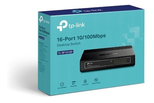 Switch Tp Link 16 Puertos Tl-sf1016d 10/100mbps Escritorio