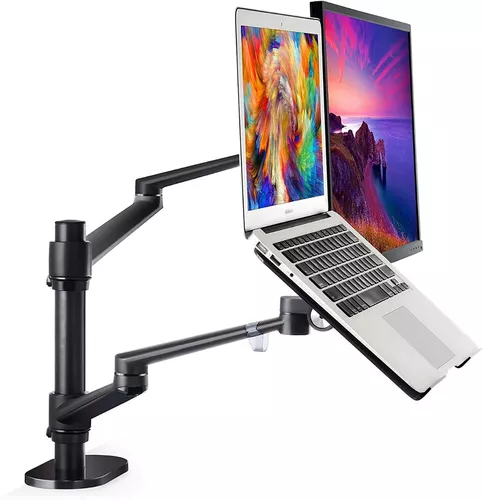 Soporte Monitor y Notebook-Laptop Brazo articulado Escritorio