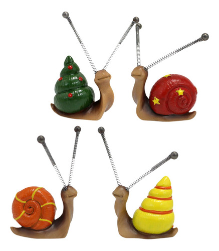4 Piezas Mini Estatuto De Simulación Figuras De Moluscos