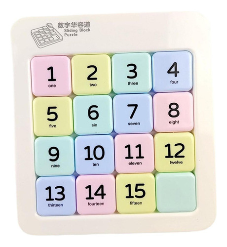 Rompecabezas Deslizante Con Números Magnéticos, Juego 4x4