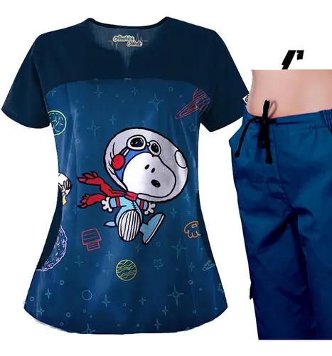 comprar Uniformes Anti Fluido Snoopy Solo Blusa Estampado
