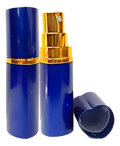 Perfumero Corazón 5ml Color Azul (aluminio)