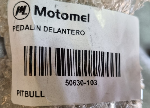 Juego Pedalin Estribo Cuatriciclo Motomel Pitbull 200 Origi!