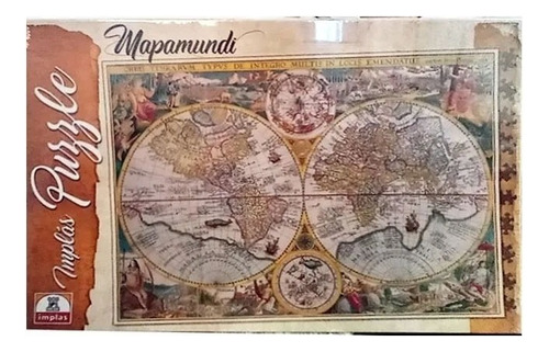 Puzzle Implás Mapa Mundi 1000 Piezas Mapa Rompecabezas