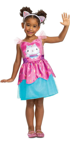 Dreamworks Gabby's Dollhouse, Disfraz Oficial De Gabby Rosa 4 A 6 Años