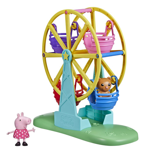 Peppa Pig Adventures, Juego De Rueda De La Fortuna Figura D.