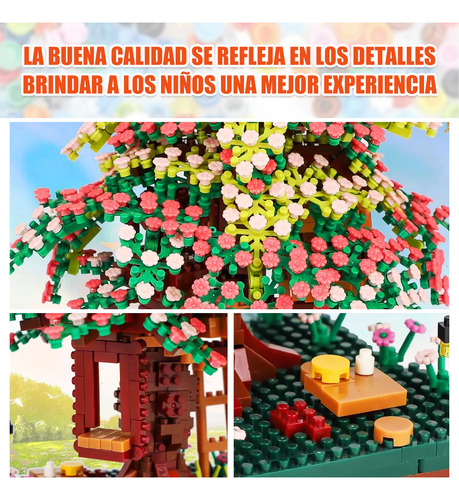Juego De Bloques De Construcción Para Niños De Árbol Sakura 3