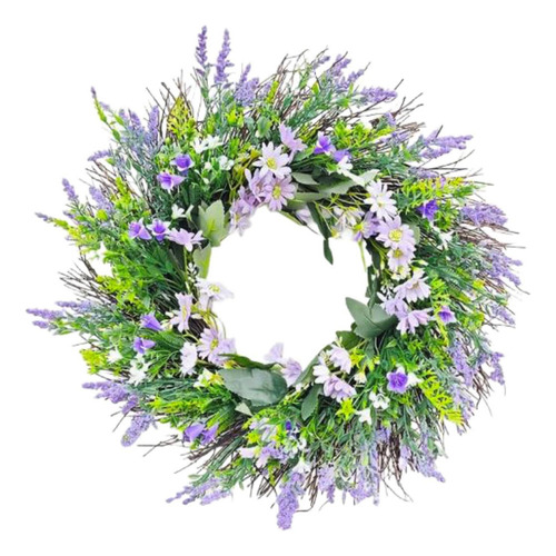 W Corona De Flores Bienvenido Forma 17.72 Pulgadas Señal