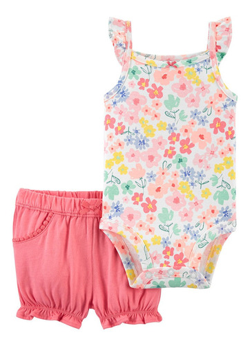 Carter's Set 2 Piezas Body Musculosa Short Floral 1k478210