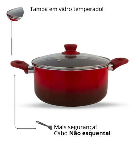 Caçarola Com Tampa 24cm Ceramic Life Easy Brinox