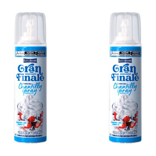 Creme Chantilly Fleischmann Spray 240ml Com 2 Unidades 