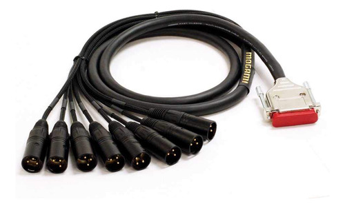 Cable De Serpiente Xlr Macho Db25 De 8 Canales Dorado D...