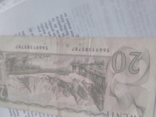 Billete 20 Dólares Canadiense De 1979 (Usado)