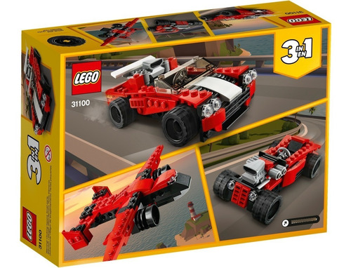 Imagem 2 de 7 de Lego Creator 3 Em 1 - Carro Esportivo 134 Pçs - 31100