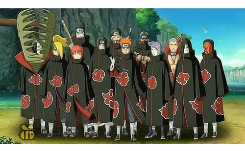 Capa Akatsuki Cosplay Conjunto Ninja/ Naruto Shipudden