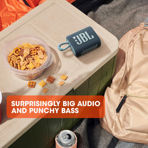 Parlante Jbl Go 3 Portátil Impermeable Con Bluetooth, Squad