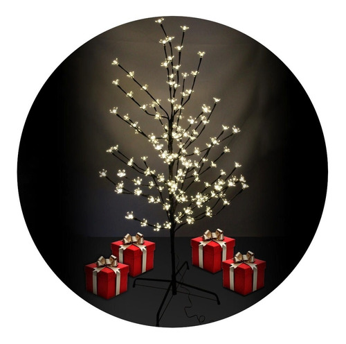 Arvore Natal Cerejeira Leds Top Luxo 90cm 144 Leds Bivolt | Parcelamento  sem juros