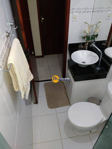 Excelente Apartamento Com 2 Dormitórios À Venda, 80 M² Por R$ 295.000,00 - Recreio - Rio Das Ostras/rj - Ap0703