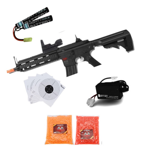 Marcadora Airsoft Hk416 6mm Advanced Aeg Mira Red Dot Xchwsp