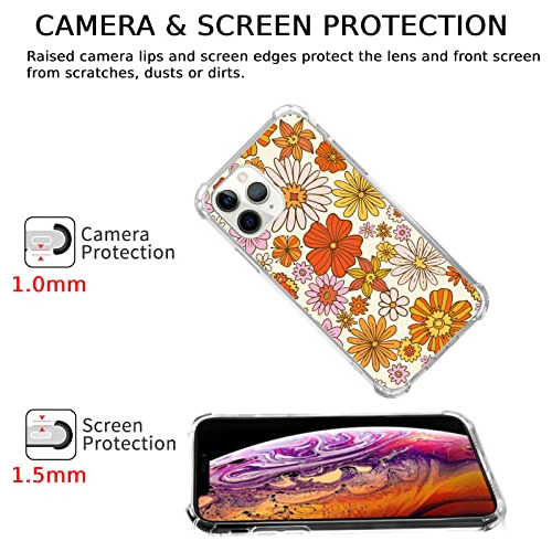 Funda Para iPhone 11 Pro Aesthetic Naranja Amarillo Tpu-02