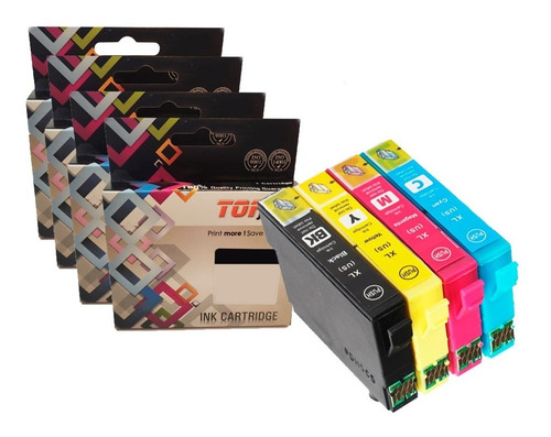 Cartucho Compatible Con Epson Xp 245 Topjet 299 C/u