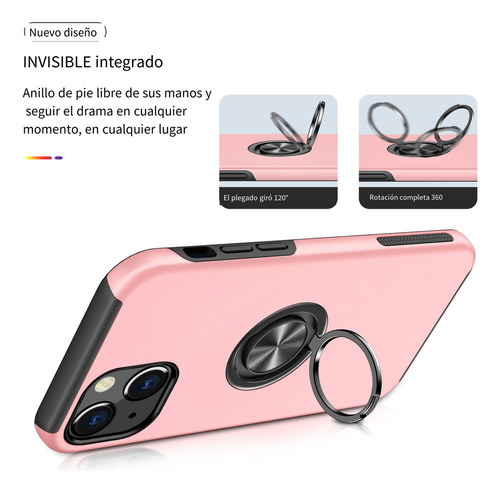 Funda Para Samsung Galaxy A14 5g/a36/a56, Con Anillo De Metal, Soporte, A Prueba De Golpes