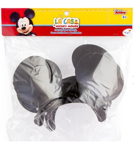 Cintillo Invitados Mickey Mouse × 6 Para Cotillón Cumpleaños