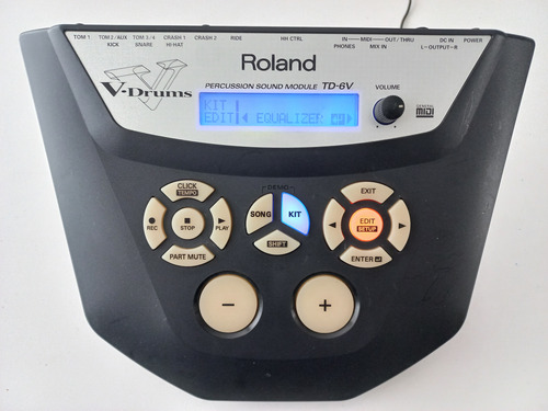 Modulo Roland Td-6v Con Eliminador, Clamp Y Base De Montaje. (Usado)
