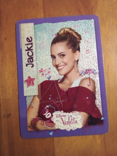 Card Especial Violetta Topps Disney Número 35 Jackie