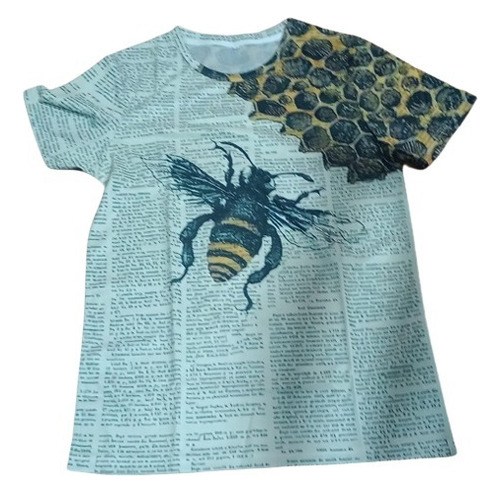 Camiseta Con Estampado 3d De Abeja Para Hombre