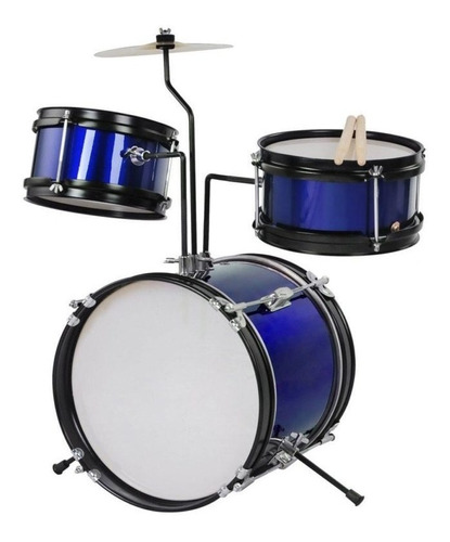 Bateria Infantil Mega Drums 3 Cuerpos Niños Platillos Comple