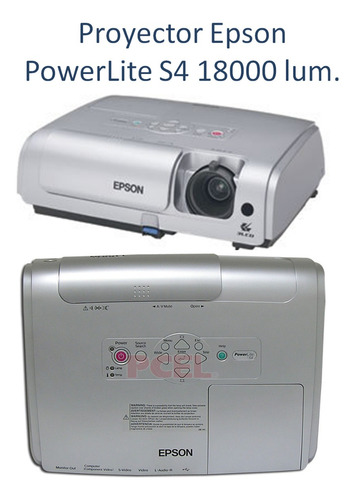 Proyector Epson Powerlite S4 1800 Lúm Ansi Lcd Svga 